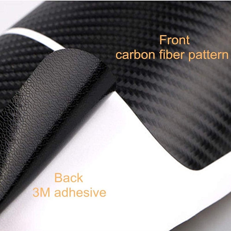 LANZMYAN Car Door Sill Protector,3D Carbon Fiber Anti-Scratch Cover Strips,Universal Scuff Protective Door Threshold Edge Guard Vinyl Sticker for Car Truck SUV(4PCS) - Image 2